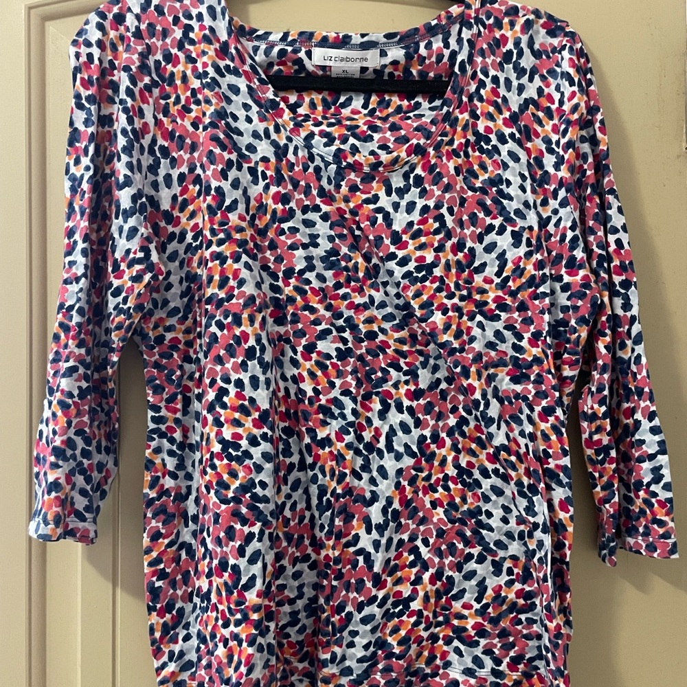 Liz Claiborne Women's Patterned Blouse